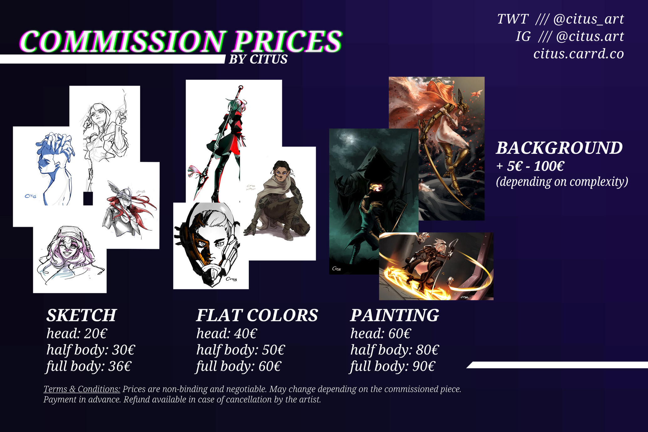 Commission Prices